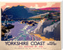 'Yorkshire Coast', LNER poster, 1937. stretched canvas extra large none Art Print - Science Museum Shop