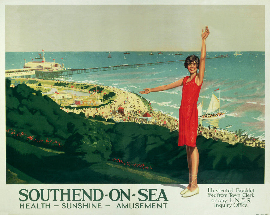'Southend-on-Sea', LNER poster, 1923-1947. Art Print - Science Museum Shop