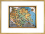 'A Map of Yorkshire', BR poster, 1949. art print large gold Art Print - Science Museum Shop