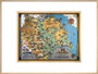 'A Map of Yorkshire', BR poster, 1949. art print extra large natural Art Print - Science Museum Shop