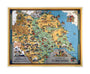'A Map of Yorkshire', BR poster, 1949. unstretched canvas large none Art Print - Science Museum Shop