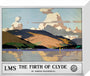 'The Firth of Clyde', LMS poster, 1925. stretched canvas small none Art Print - Science Museum Shop
