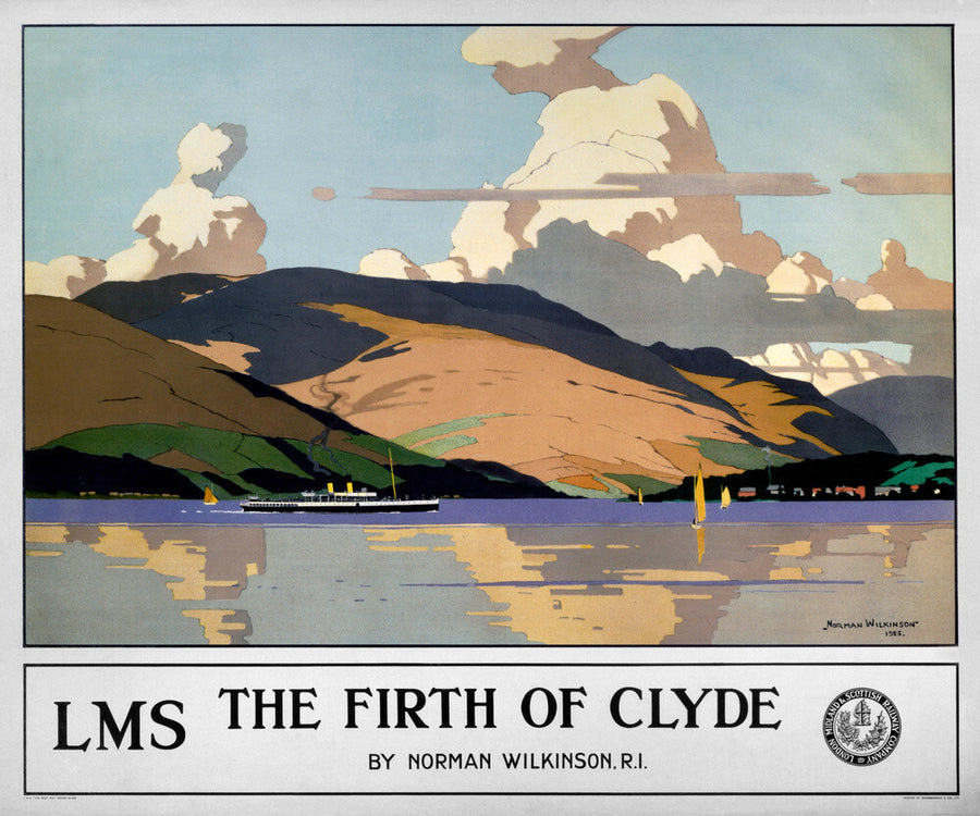 'The Firth of Clyde', LMS poster, 1925. Art Print - Science Museum Shop