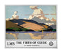 'The Firth of Clyde', LMS poster, 1925. unstretched canvas large none Art Print - Science Museum Shop