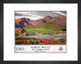 'North Wales - The Snowdon Range', LMS poster, 1923-1947. art print extra small black Art Print - Science Museum Shop
