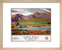 'North Wales - The Snowdon Range', LMS poster, 1923-1947. art print extra small natural Art Print - Science Museum Shop