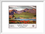 'North Wales - The Snowdon Range', LMS poster, 1923-1947. art print small white Art Print - Science Museum Shop