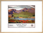 'North Wales - The Snowdon Range', LMS poster, 1923-1947. art print medium natural Art Print - Science Museum Shop