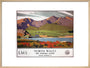 'North Wales - The Snowdon Range', LMS poster, 1923-1947. art print large natural Art Print - Science Museum Shop