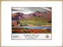 'North Wales - The Snowdon Range', LMS poster, 1923-1947. art print extra large natural Art Print - Science Museum Shop