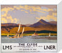 'The Clyde', LMS/LNER poster, 1923-1947. stretched canvas small none Art Print - Science Museum Shop