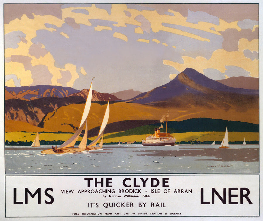 'The Clyde', LMS/LNER poster, 1923-1947. Art Print - Science Museum Shop