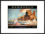 'Bamburgh', LNER poster, 1925. art print large black Art Print - Science Museum Shop