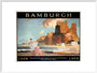 'Bamburgh', LNER poster, 1925. art print extra large white Art Print - Science Museum Shop