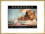 'Bamburgh', LNER poster, 1925. art print extra large gold Art Print - Science Museum Shop