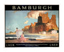 'Bamburgh', LNER poster, 1925. unstretched canvas extra large none Art Print - Science Museum Shop