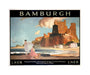 'Bamburgh', LNER poster, 1925. unstretched canvas medium none Art Print - Science Museum Shop