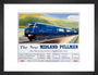 'The New Midland Pullman', BR(LMR) poster, c 1950s. art print small black Art Print - Science Museum Shop