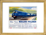 'The New Midland Pullman', BR(LMR) poster, c 1950s. art print small gold Art Print - Science Museum Shop