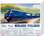 'The New Midland Pullman', BR(LMR) poster, c 1950s. stretched canvas small none Art Print - Science Museum Shop