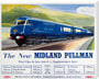 'The New Midland Pullman', BR(LMR) poster, c 1950s. stretched canvas extra large none Art Print - Science Museum Shop