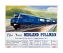 'The New Midland Pullman', BR(LMR) poster, c 1950s. unstretched canvas large none Art Print - Science Museum Shop