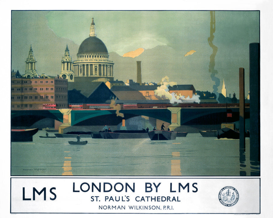'London by LMS', LMS poster, c 1925. Art Print - Science Museum Shop