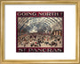 'Going North? St Pancras', MR poster, 1910. art print extra small gold Art Print - Science Museum Shop