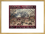 'Going North? St Pancras', MR poster, 1910. art print large gold Art Print - Science Museum Shop