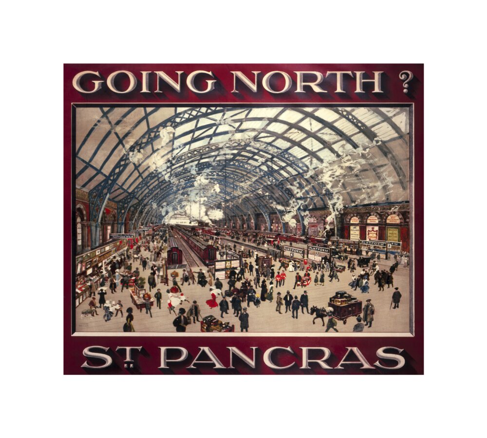 'Going North? St Pancras', MR poster, 1910. unstretched canvas small none Art Print - Science Museum Shop