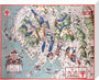 'A Map of the Lake District', LMS poster, 1923-1947. stretched canvas medium none Art Print - Science Museum Shop