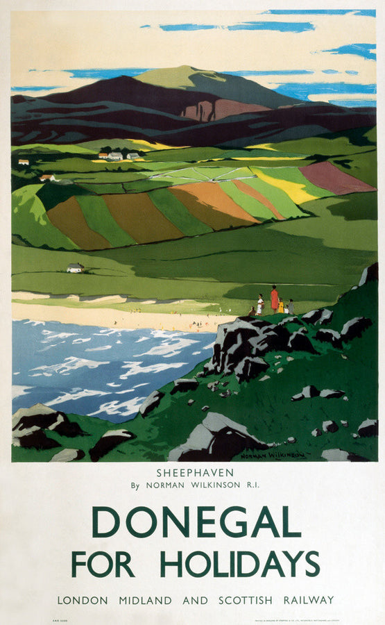 'Sheephaven', LMS poster, 1923-1947. Art Print - Science Museum Shop