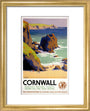 'Cornwall', GWR poster, 1938. art print extra small gold Art Print - Science Museum Shop