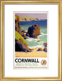 'Cornwall', GWR poster, 1938. art print small gold Art Print - Science Museum Shop