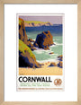 'Cornwall', GWR poster, 1938. art print small natural Art Print - Science Museum Shop
