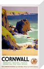 'Cornwall', GWR poster, 1938. stretched canvas small none Art Print - Science Museum Shop