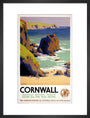 'Cornwall', GWR poster, 1938. art print medium black Art Print - Science Museum Shop