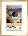 'Cornwall', GWR poster, 1938. art print medium gold Art Print - Science Museum Shop