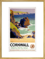 'Cornwall', GWR poster, 1938. art print large gold Art Print - Science Museum Shop