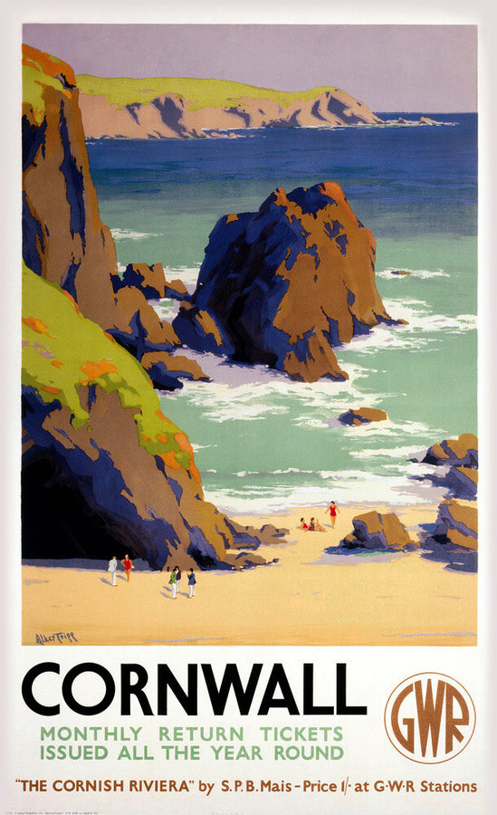 'Cornwall', GWR poster, 1938. Art Print - Science Museum Shop