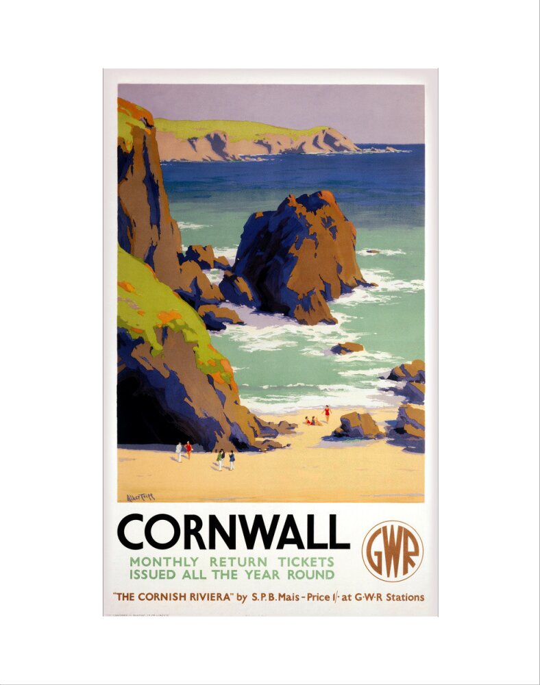'Cornwall', GWR poster, 1938. art print extra small none Art Print - Science Museum Shop