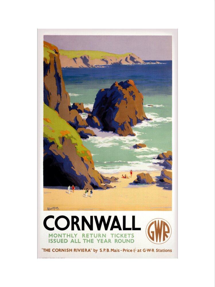 'Cornwall', GWR poster, 1938. art print small none Art Print - Science Museum Shop