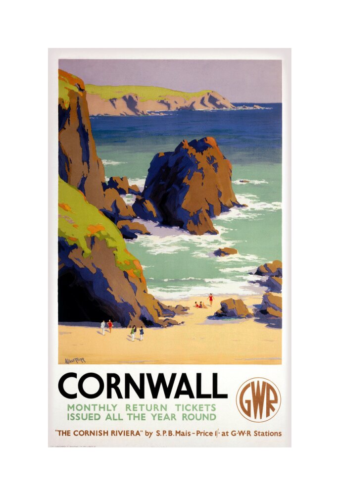 'Cornwall', GWR poster, 1938. unstretched canvas medium none Art Print - Science Museum Shop