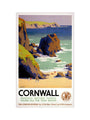 'Cornwall', GWR poster, 1938. art print large none Art Print - Science Museum Shop