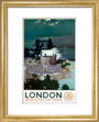 'London', GWR poster, 1938. art print extra small gold Art Print - Science Museum Shop