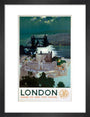 'London', GWR poster, 1938. art print small black Art Print - Science Museum Shop