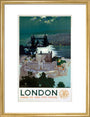 'London', GWR poster, 1938. art print medium gold Art Print - Science Museum Shop