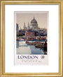 'London', GWR poster, 1923-1947. art print extra small gold Art Print - Science Museum Shop