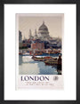 'London', GWR poster, 1923-1947. art print small black Art Print - Science Museum Shop