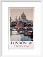 'London', GWR poster, 1923-1947. art print small white Art Print - Science Museum Shop